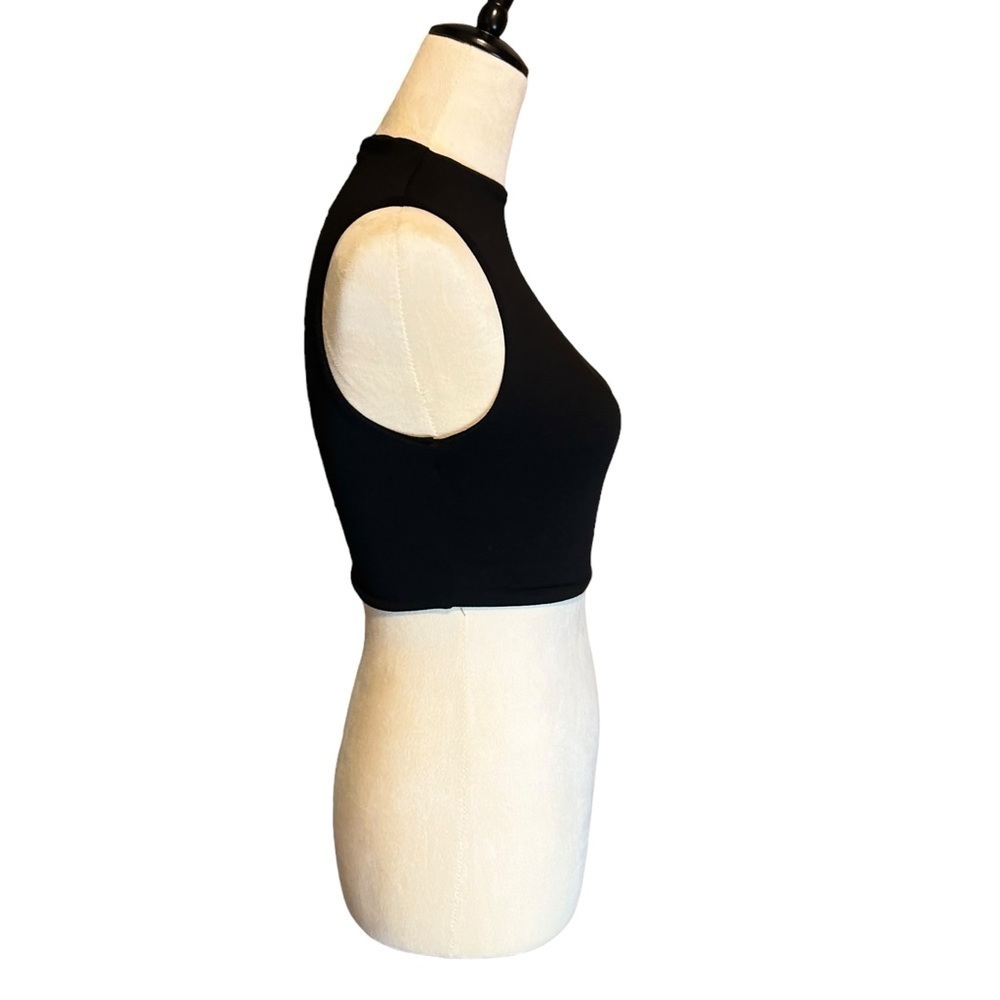 Naked Wardrobe stretchy black crop top size small - Picture 4 of 6